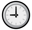SoftBank clock face nine oclock emoji image
