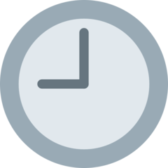 Twitter clock face nine oclock emoji image