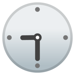 Google clock face nine-thirty emoji image