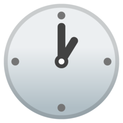 Google clock face one oclock emoji image