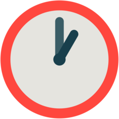 Mozilla clock face one oclock emoji image