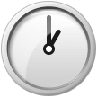 Samsung clock face one oclock emoji image