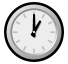 SoftBank clock face one oclock emoji image