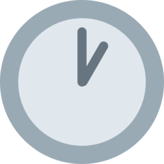 Twitter clock face one oclock emoji image