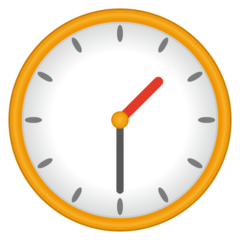 Emojidex clock face one-thirty emoji image