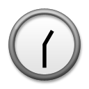 LG clock face one-thirty emoji image