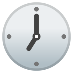 Google clock face seven oclock emoji image