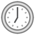 HTC clock face seven oclock emoji image