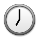 LG clock face seven oclock emoji image