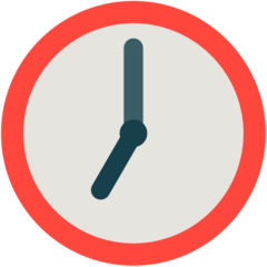 Mozilla clock face seven oclock emoji image