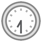 HTC clock face seven-thirty emoji image