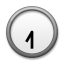LG clock face seven-thirty emoji image