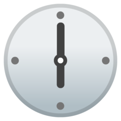 Google clock face six oclock emoji image