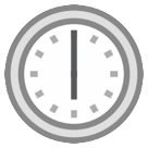 HTC clock face six oclock emoji image