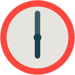 Mozilla clock face six oclock emoji image