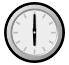 SoftBank clock face six oclock emoji image