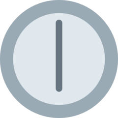 Twitter clock face six oclock emoji image