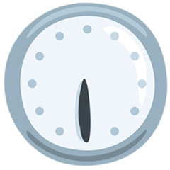 Facebook Messenger clock face six-thirty emoji image