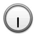LG clock face six-thirty emoji image