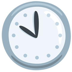 Facebook Messenger clock face ten oclock emoji image