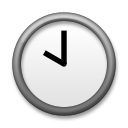 LG clock face ten oclock emoji image