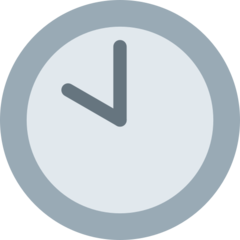 Twitter clock face ten oclock emoji image