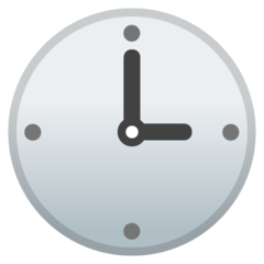 Google clock face three oclock emoji image