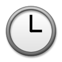 LG clock face three oclock emoji image