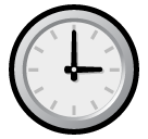 SoftBank clock face three oclock emoji image
