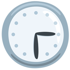 Facebook Messenger clock face three-thirty emoji image