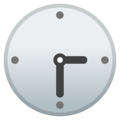 Google clock face three-thirty emoji image