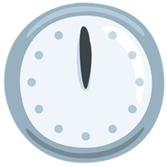 Facebook Messenger clock face twelve oclock emoji image