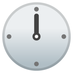 Google clock face twelve oclock emoji image