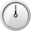 Samsung clock face twelve oclock emoji image