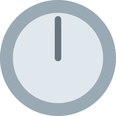 Twitter clock face twelve oclock emoji image