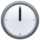 Whatsapp clock face twelve oclock emoji image