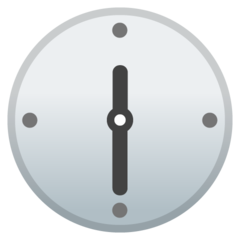 Google clock face twelve-thirty emoji image