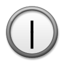 LG clock face twelve-thirty emoji image