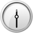 Samsung clock face twelve-thirty emoji image