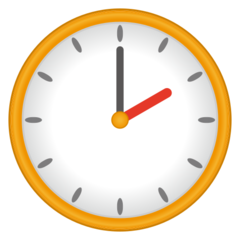 Emojidex clock face two oclock emoji image