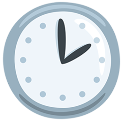 Facebook Messenger clock face two oclock emoji image