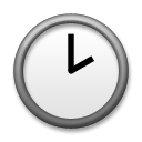 LG clock face two oclock emoji image