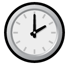 SoftBank clock face two oclock emoji image