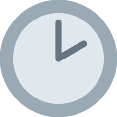 Twitter clock face two oclock emoji image
