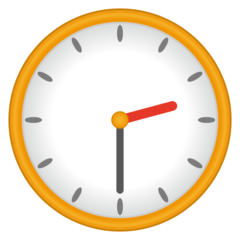Emojidex clock face two-thirty emoji image