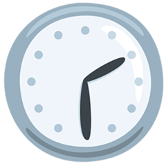 Facebook Messenger clock face two-thirty emoji image