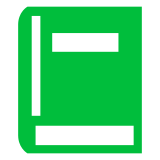 Docomo closed book emoji image