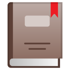 Google closed book emoji image