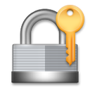 LG closed lock with key emoji image