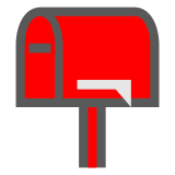 Docomo closed mailbox with lowered flag emoji image